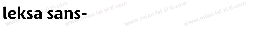 leksa sans字体转换